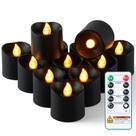 Velas sem chama Homemory, pacote com 12 unidades com controle remoto 400h