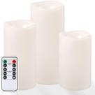 Velas sem chama NURADA, grande conjunto de LED impermeável de 3