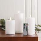 Velas sem chama Stmarry White Real Wax LED com 3D remoto Velas sem chama Stmarry White Real Wax LED com 3D remoto