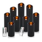Velas sem chama, velas LED antizer, pacote de 9 com controle remoto