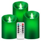 Velas sem chama Windshell Green Flame com controle remoto Velas sem chama Windshell Green Flame com controle remoto