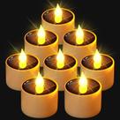 Velas solares VOOKRY, impermeáveis, recarregáveis, 8 unidades