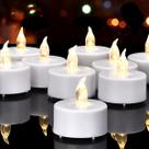 Velas Tea Light Hanzim, pacote 150, LED sem chama, branco quente