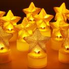Velas Tea Lights HAIDOLIANG Star LED Flameless 6 unidades