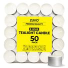 Velas Tea Lights Zuvo 8 Hour (pacote com 50) brancas sem perfume Velas Tea Lights Zuvo 8 Hour (pacote com 50) brancas sem perfume