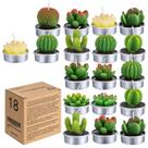 Velas Tealight COCOMOON Cactus Artificial Suculents x18