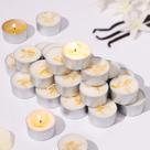 Velas Tealight LAMORGIFT com aroma de baunilha 48 unidades 6H Burning