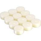 Velas Tealight TELOSMA, cera de abelha branca natural, 12 unidades