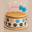 Velas velinhas Pet Cão Gato Aniversário Festa Pet Osso Patinhas