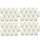Velas votivas Hosley Ivory sem perfume, pacote com 48 unidades, 10-12 horas, queimadas
