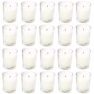 Velas votivas YIH, branco quente, sem perfume, preenchidas com vidro x20