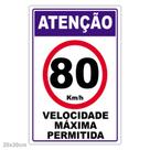 Velocidade Máxima Permitida Adesivo 80Km Por Hora Velocidade Máxima Permitida Adesivo 80Km Por Hora