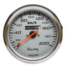 Velocímetro Mecânico 0-200 Km/h W=0,5 100mm Cinza Universal