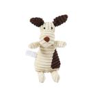 Veludo cotelê de brinquedo para cães com guincho para mastigar e brincar