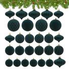 Velvet Baubles LAFANDE Velvet Ornaments Balls, conjunto de 25