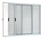 Veneziana 3 Folhas Alumínio Brilhante, Branco ou Preto Linha 18 Modular Veneziana 3 Folhas Alumínio Brilhante, Branco ou Preto Linha 18 Modular