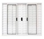 Veneziana 6 Folhas 100x100 S/Grade Branco
