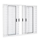 Veneziana 6 folhas 1,00x1,20 sem grade no alumínio branco