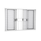 Veneziana 6 folhas ( com grade ) branco