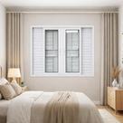 Veneziana 6 Folhas de Correr Com Grade Alumínio Branco 100x150 Linha 25
