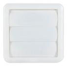 Veneziana Autofechante Branca Ventisol 100 mm p/ Duto e Exaustor