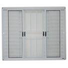 Veneziana Branca de 6 Folhas com Grade 100x120cm - 1404 - JANELLOT