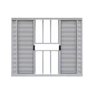 Veneziana de Correr 6 Folhas C/Grade Aluminio Brilhante 1.00 x 1.20 Linha Modular- Hale