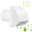 Ventilação de parede com capuz Tampa de ventilação de exaustão em forma de arco Sidasu de 20 cm