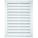 Ventilação retangular Builders Edge 46x61 cm, branco brilhante