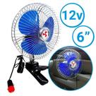 Ventilador 12v Automotivo Para Carro Van Com Garra 6 Pol - Lugatools Ventilador 12v Automotivo Para Carro Van Com Garra 6 Pol - Lugatools