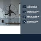 Ventilador 60Cm Oscilante De Parede Bivolt