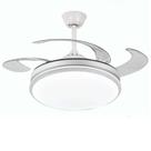 Ventilador 60W Retrátil Branco Sem Som 3K/4K/6K Bivolt