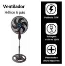 Ventilador 75w Potencia E Frescor Ao Seu Alcance