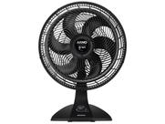 Ventilador Arno Turbo Force VF42 Super Silencioso 2x1 Mesa e Parede Preto 6 pás
