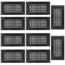 Ventilador automático de fundação Saiyugty, 8 x 16 polegadas, preto (pacote com 10) Ventilador automático de fundação Saiyugty, 8 x 16 polegadas, preto (pacote com 10)