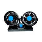 Ventilador Automotivo Duplo Carro Caminhão Van Ajustável 12V