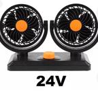 Ventilador Automotivo Duplo Com Ajuste Carro Caminhão 24V