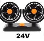 Ventilador Automotivo Duplo Com Ajuste Carro Caminhão 24V