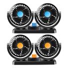 Ventilador Automotivo Duplo Com Ajuste P/ Carro Caminhão 12v ou 24v sem gasto combustivel