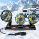Ventilador automotivo HUENLYEL de 3 cabeças 12V para acendedor de cigarros Ventilador automotivo HUENLYEL de 3 cabeças 12V para acendedor de cigarros