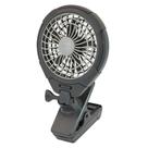 Ventilador Clip O2COOL Treva 12,7 cm, bateria de 2 velocidades e USB cinza