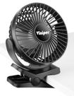 Ventilador Clip On Recarregável Viniper - 5000mAh - Bateria de 8 a 30 Horas
