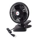 Ventilador Clip-On TN TONNY conversível de 15 cm com 2 velocidades preto