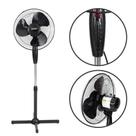 Ventilador Coluna 40cm 3 Velocidades 50w 1,30m Preto