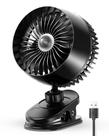 Ventilador com clipe Koonie USB Strong Wind Ultra Quiet Black