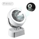Ventilador com Umidificador e LED Recarregável e Ajustável em 90º