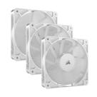 Ventilador Corsair RS120 120 120 mm PWM Daisy-Chain branco de baixo ruído