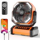 Ventilador de acampamento AddAcc 20000mAh recarregável com luz e controle remoto