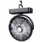 Ventilador de acampamento AMACOOL 10000mAh com luz LED de 18 cm operado por USB