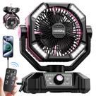 Ventilador de acampamento ColdSky 20000mAh com motor duplo LED de 8 velocidades